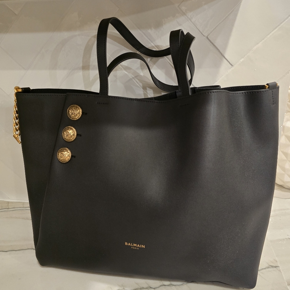 Balmain Black Tote Bag